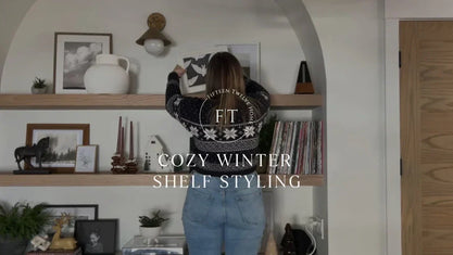 Cozy Winter Shelf Styling