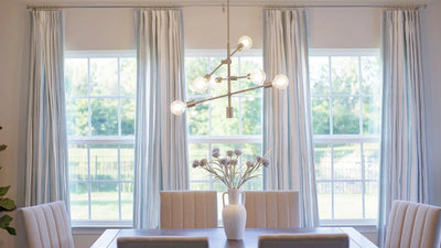 From Builder-Grade to Beautiful: How Draperies Transformed This Dining Room
