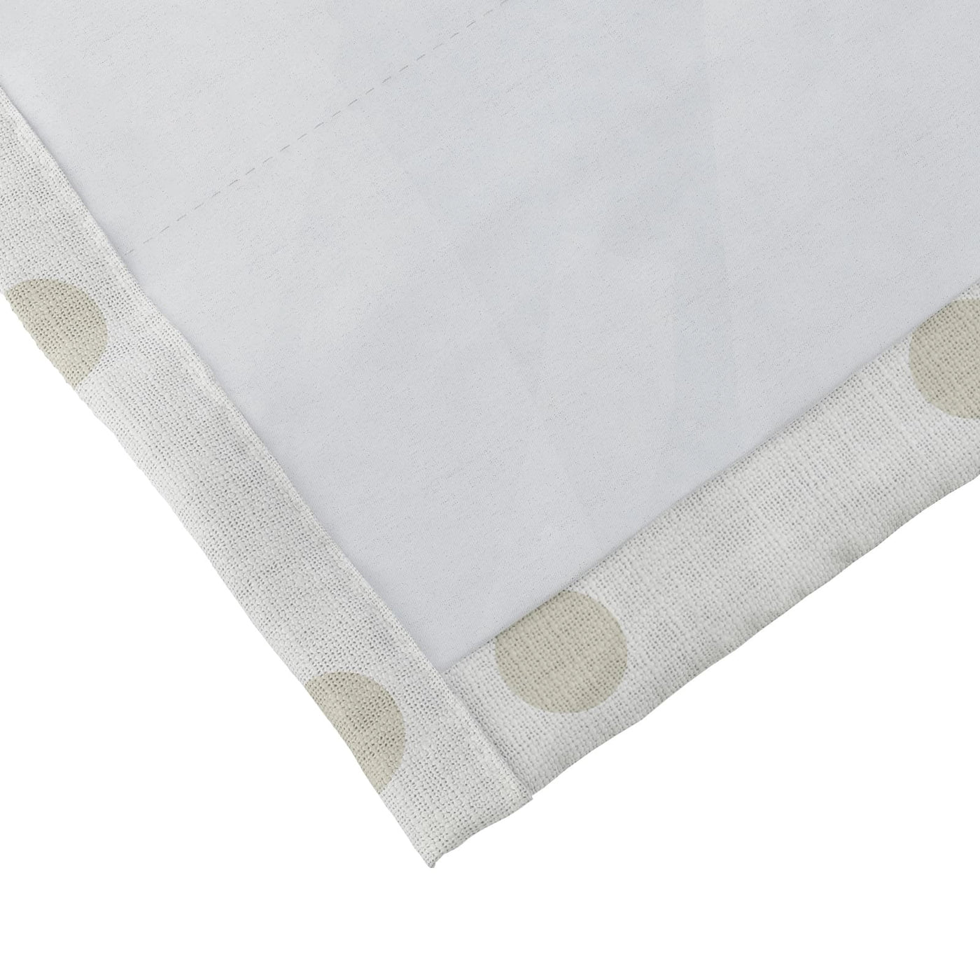 Stefana Silber Print Polyester Linen Curtain Drapery Soft Top