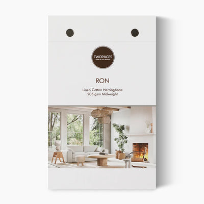 Ron Linen Cotton Herringbone Sample Booklet