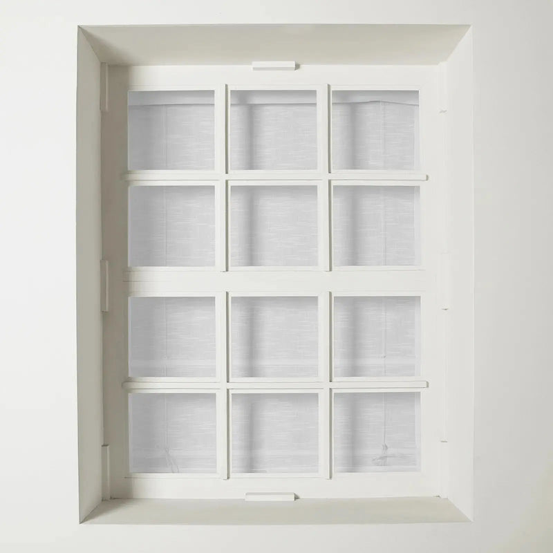 Jawara Roman Shade Cordless-Wooden Headrail TWOPAGES