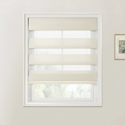 Custom Zebra Roman Blind Cord Lift -TWOPAGES