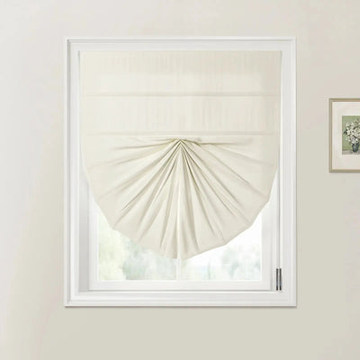 Custom Fan Roman Shades Cord Lift -TWOPAGES