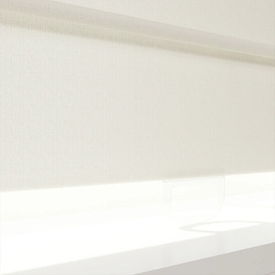 Ron Linen Cotton Herringbone Front Slat Roman Shade Cordless