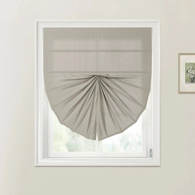 Custom Fan Roman Shades Cord Lift -TWOPAGES
