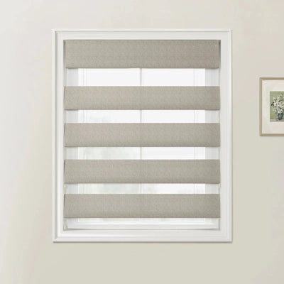 Custom Zebra Roman Blind Cord Lift -TWOPAGES