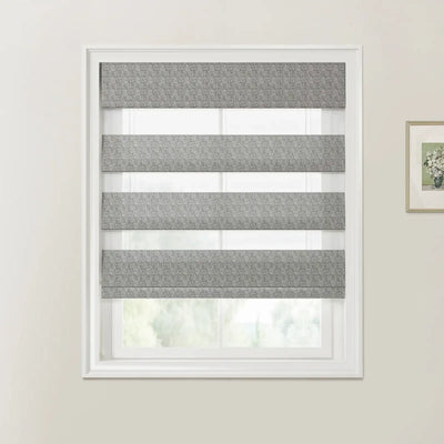 Ron Herringbone Texture Zebra Roman Blinds Cord Lift