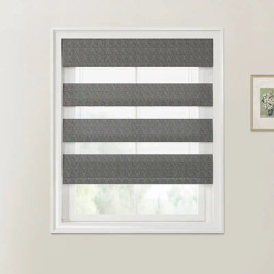 Ron Herringbone Texture Zebra Roman Blinds Cord Lift