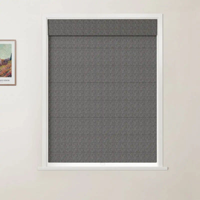 Ron Linen Cotton Herringbone Day Night Roman Shade Cordless