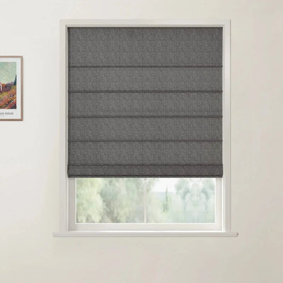 Custom Front Slat Roman Shade Cordless -TWOPAGES