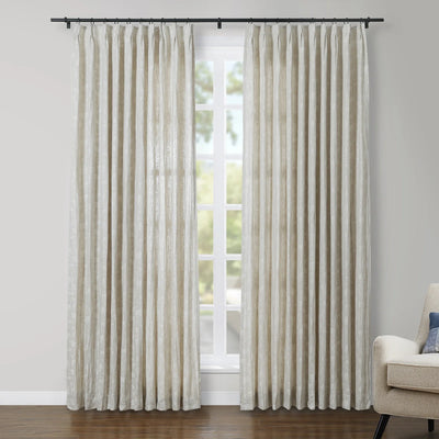 Lance 100% Linen Jacquard Curtain Soft Top TWOPAGES