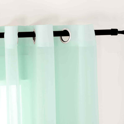 Scandina Solid Voile Sheer Curtain Grommet