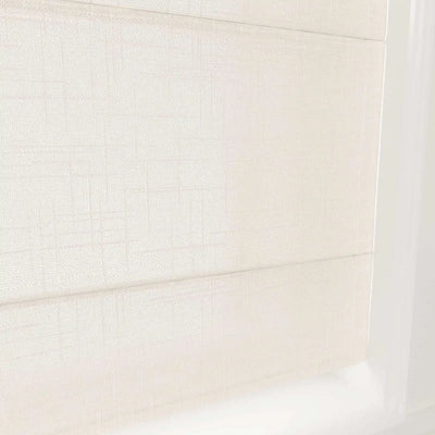 Ian Linen Back Slat Roman Shades Cordless