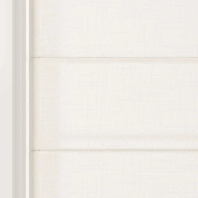 Ian Linen Back Slat Roman Shades Cordless