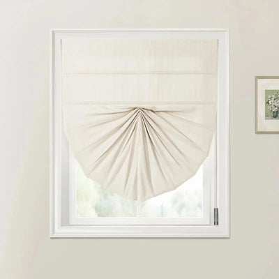 Custom Fan Roman Shades Cord Lift -TWOPAGES
