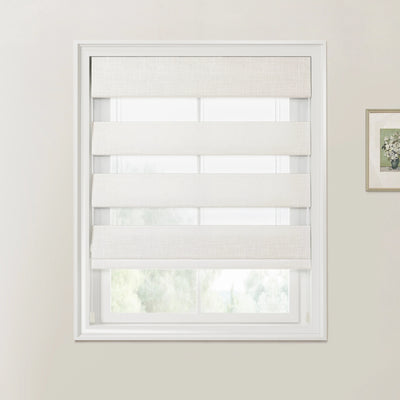 Custom Zebra Roman Blind Cord Lift -TWOPAGES