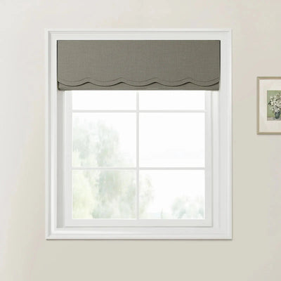 Ian Linen Valanced Day Night Roman Shade Cord Lift -TWOPAGES