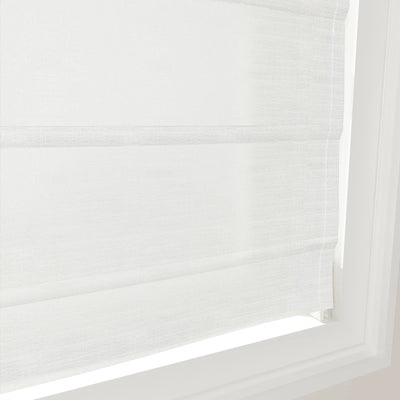 Custom Fan Roman Shades Cord Lift