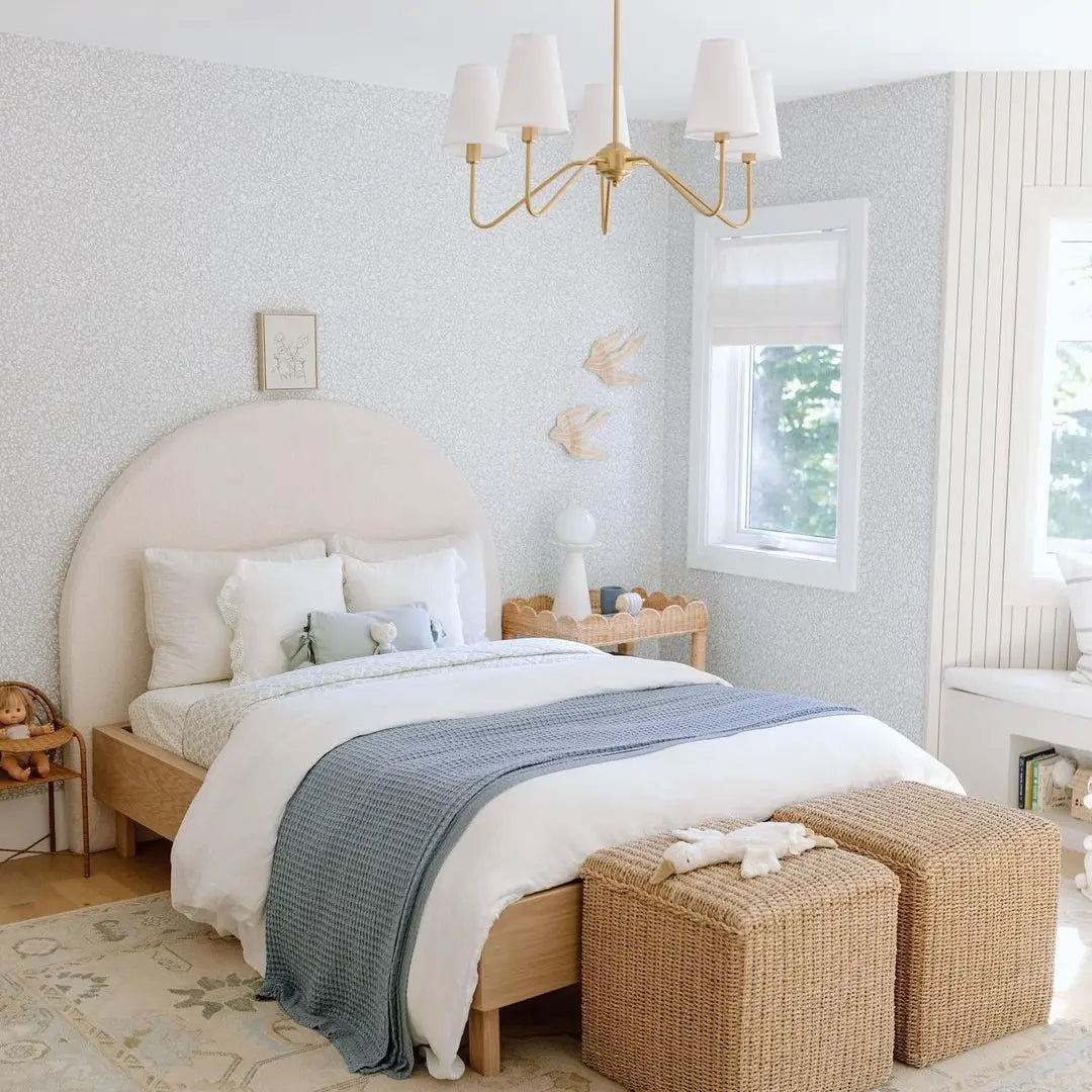 Liz Beige White Inside Mounted Cordless Linen Roman Shade