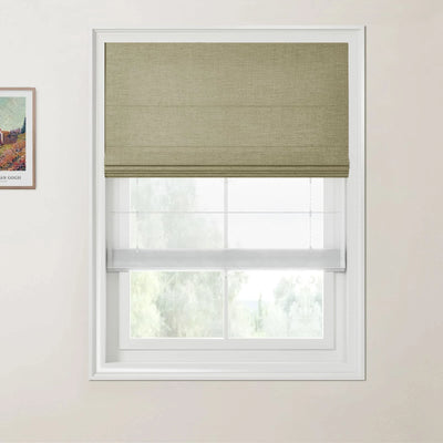 Liz Linen Day Night Roman Shade Cordless