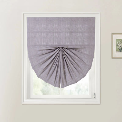 Custom Fan Roman Shades Cord Lift