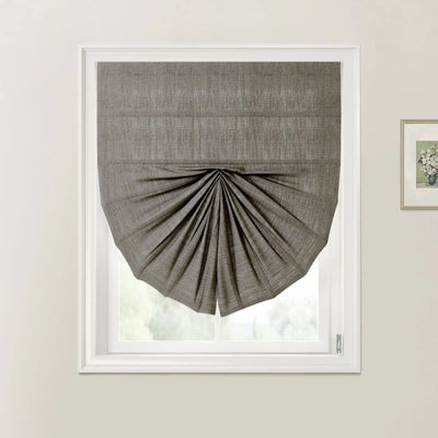 Custom Fan Roman Shades Cord Lift