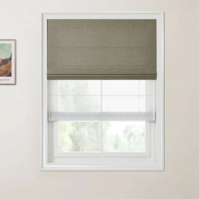 Liz Linen Day Night Roman Shade Cordless