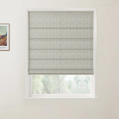Custom Front Slat Roman Shade Cordless