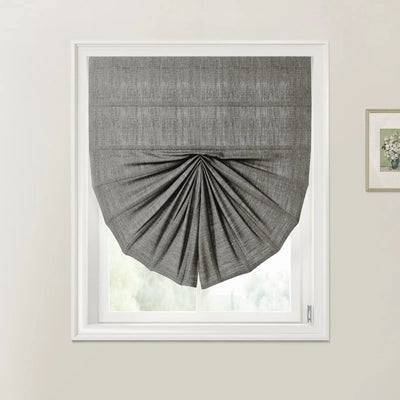 Custom Fan Roman Shades Cord Lift