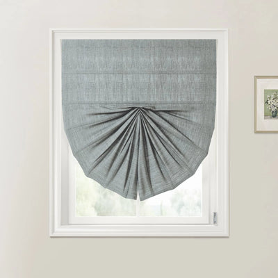 Custom Fan Roman Shades Cord Lift