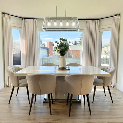 Liz Linen Ready Made Privacy Curtains Pinch Pleat Unlined -TWOPAGES