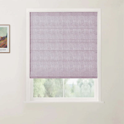 Liz Linen Flat Fold Roman Shade Cordless