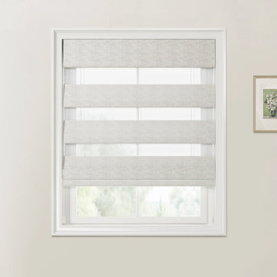 Custom Zebra Roman Blind Cord Lift -TWOPAGES