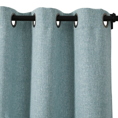 Sarai Textured Metallic Cotton Blend Curtain Grommet