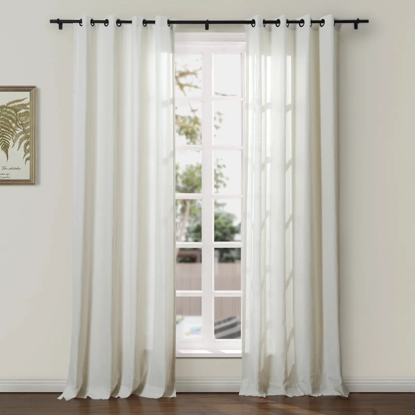 Ron Linen Cotton Herringbone Curtain Grommet TWOPAGES