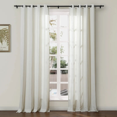 Ron Linen Cotton Herringbone Curtain Grommet TWOPAGES