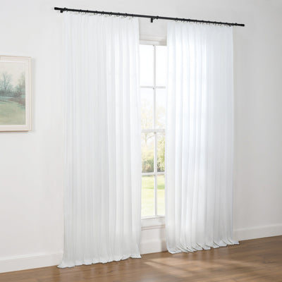 Bella Scratch Resistant Pet-Friendly Sheer Curtain Pleated