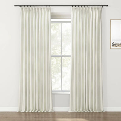 Lydia Drizzle Jacquard Curtain Pleated TWOPAGES