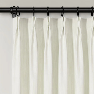 Lydia Drizzle Jacquard Curtain Pleated TWOPAGES