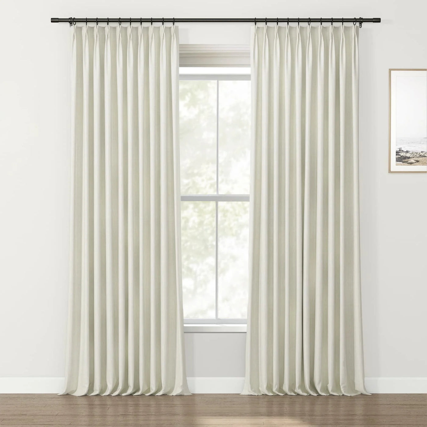 Lydia Drizzle Jacquard Curtain Pleated TWOPAGES