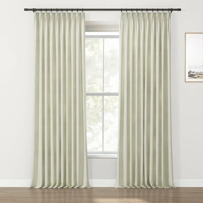 Lydia Brick Jacquard Curtain Pleated TWOPAGES