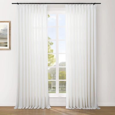 Reid Herringbone Curtain Pleated