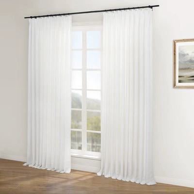 Reid Herringbone Curtain Pleated