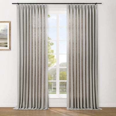 Reid Herringbone Curtain Pleated