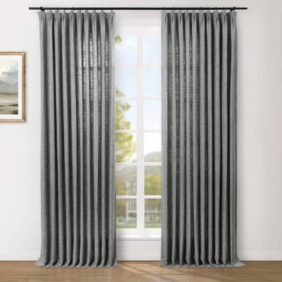 Reid Herringbone Curtain Pleated