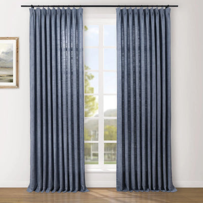 Reid Herringbone Curtain Pleated