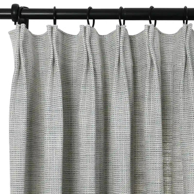 Reid Herringbone Curtain Pleated -TWOPAGES