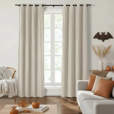 TWOPAGES Birkin Velvet Curtain Grommet- -TWOPAGES