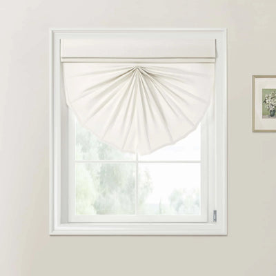 Fan Roman Shades - Cord Lift