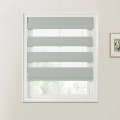 Custom Zebra Roman Blind Cord Lift -TWOPAGES